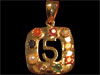 Navratna Gold Pendant no.5,from orissa gems