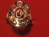 Gold Navratna ring, from Orissa gems