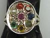 Silver Navratna ring from Orissa gems