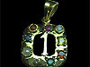 Navratna silver Pendant no.1,from orissa gems