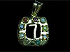 Navratna silver Pendant no.7,from orissa gems